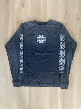 Modern West Coast Choppers Sun Faded Long Sleeve T-Shirt Size M Vintage Inspired